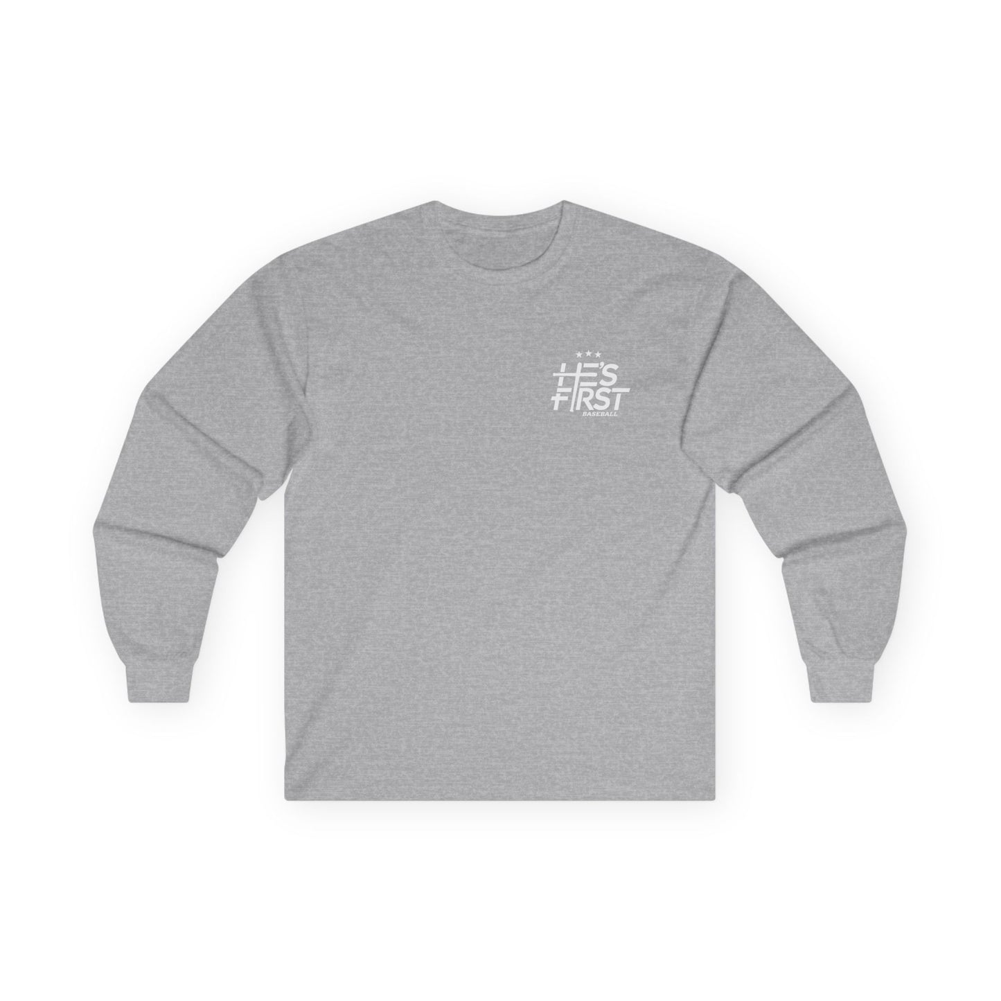 He's First Baseball Long Sleeve